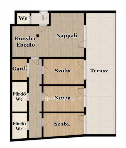 Kiadó téglalakás, albérlet, Debrecenben 650 E Ft / hó, 3 szobás