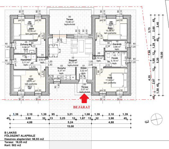 Eladó családi ház, Kiskunlacházán 77.35 M Ft, 5 szobás