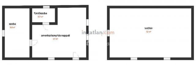 Eladó nyaraló, Balatonedericsen 65 M Ft, 3 szobás