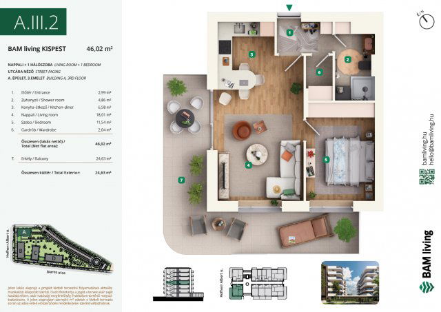 Eladó téglalakás, Budapesten, XIX. kerületben, Iparos utcában
