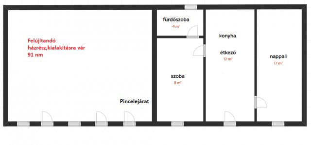 Eladó családi ház, Ráckevén 52.5 M Ft, 2 szobás