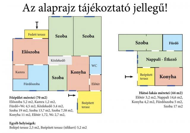 Eladó családi ház, Budapesten, XX. kerületben 64.9 M Ft