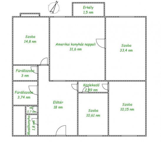Eladó téglalakás, Budapesten, VIII. kerületben 175 M Ft
