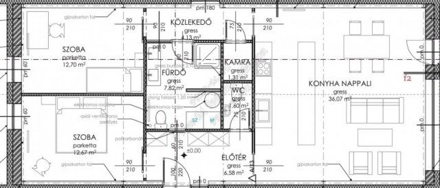 Eladó családi ház, Hódmezővásárhelyen 60 M Ft, 3 szobás