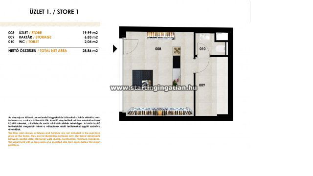 Eladó üzlethelyiség, VIII. kerületben, Tolnai Lajos utcában