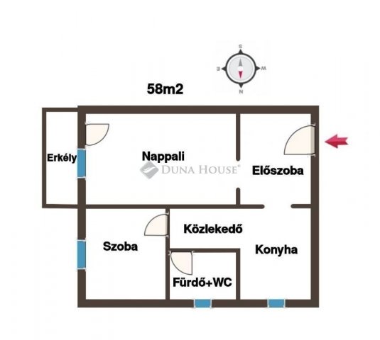 Eladó téglalakás, Kecskeméten 47.9 M Ft, 2 szobás