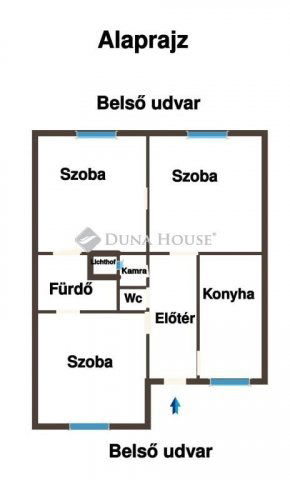 Eladó téglalakás, Budapesten, VI. kerületben 72.9 M Ft, 3 szobás