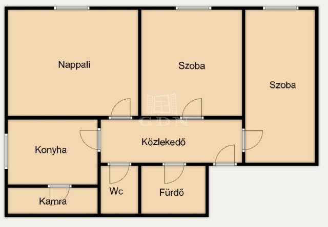 Eladó téglalakás, Várpalotán 32 M Ft, 3 szobás
