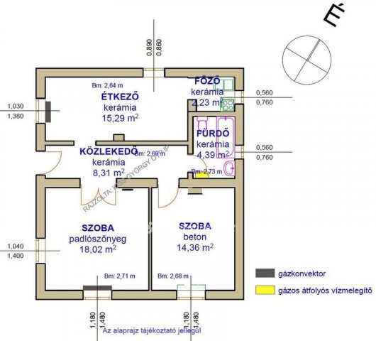 Eladó családi ház, Poroszlón 26 M Ft, 2 szobás