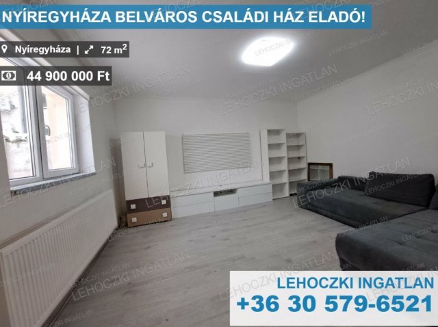 Eladó családi ház, Nyíregyházán 44.9 M Ft, 3 szobás