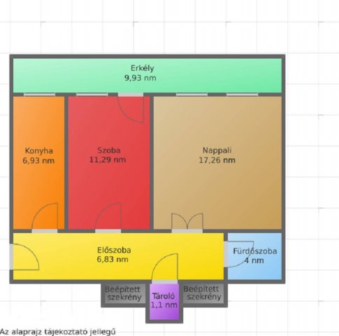Eladó téglalakás, Salgótarjánban, Rákóczi úton 19.9 M Ft
