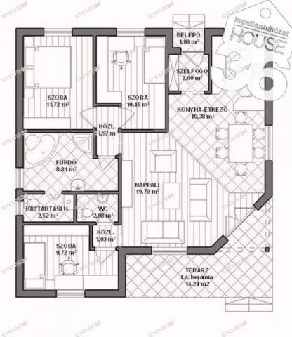 Eladó családi ház, Kecskeméten 75.5 M Ft, 4 szobás