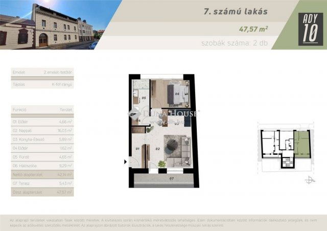 Eladó téglalakás, Zalaegerszegen 66.9 M Ft, 2 szobás