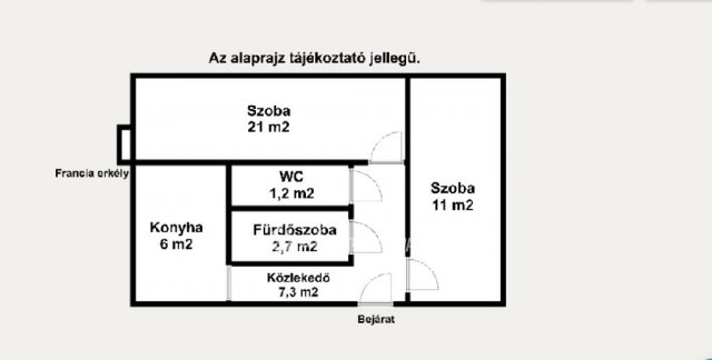 Eladó panellakás, Mosonmagyaróváron 42 M Ft, 2 szobás
