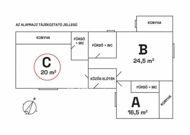 Eladó téglalakás, Budapesten, VIII. kerületben 38.6 M Ft