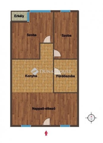 Eladó téglalakás, Kecskeméten 104.9 M Ft, 3 szobás