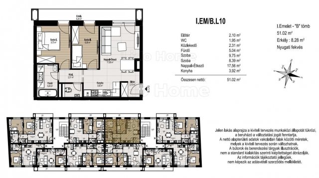 Eladó téglalakás, Mosonmagyaróváron 57.45 M Ft, 3 szobás