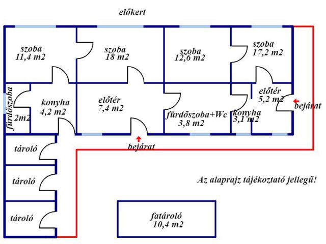 Eladó családi ház, Kiskunhalason 21 M Ft, 4 szobás