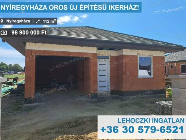 Eladó ikerház, Nyíregyházán 96.9 M Ft, 4 szobás