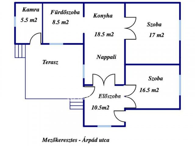 Eladó családi ház, Mezőkeresztesen 12 M Ft, 2 szobás