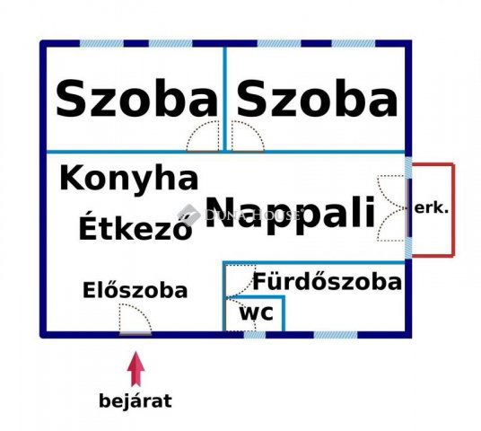 Eladó téglalakás, Balatonföldváron 58 M Ft, 3 szobás