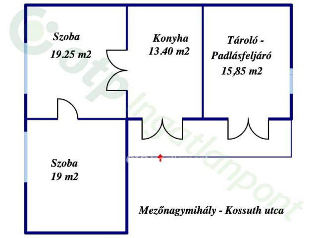 Eladó családi ház, Mezőnagymihályon 3 M Ft, 2 szobás