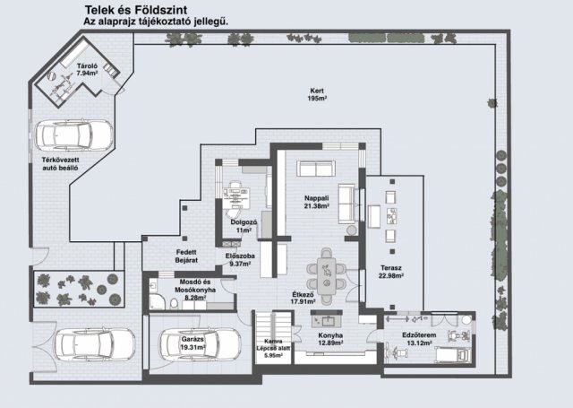 Eladó ikerház, Nagytarcsán 179.9 M Ft, 6 szobás