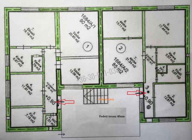 Eladó családi ház, Lőrinciben 54.9 M Ft, 6 szobás