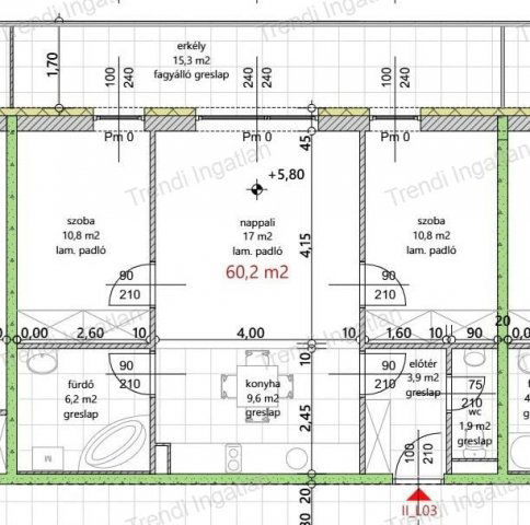 Eladó téglalakás, Győrött 59.912 M Ft, 3 szobás