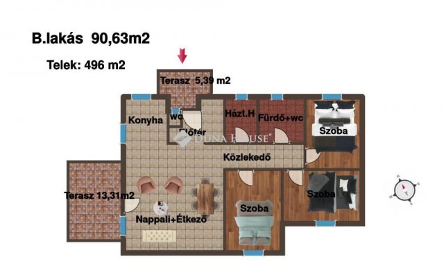 Eladó ikerház, Isaszegen 111 M Ft, 4 szobás