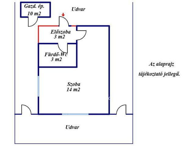 Eladó családi ház, Szolnokon 9.2 M Ft, 1 szobás