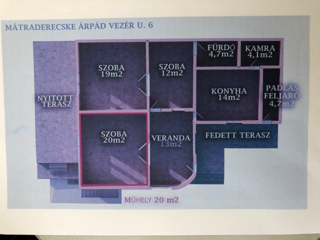Eladó családi ház, Mátraderecskén 22 M Ft, 3 szobás