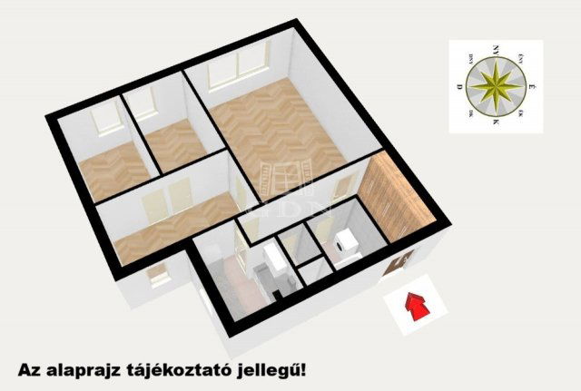 Eladó panellakás, Budapesten, XXI. kerületben 54.9 M Ft