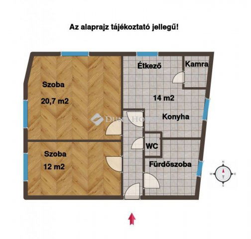 Eladó téglalakás, Szekszárdon 44.5 M Ft, 2 szobás