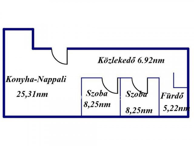 Eladó téglalakás, Tiszavasváriban 25.5 M Ft, 1+2 szobás