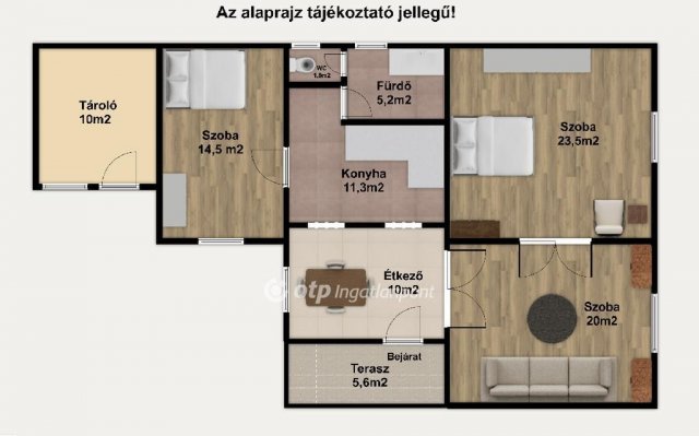 Eladó családi ház, Öttevényen 74.9 M Ft, 3 szobás