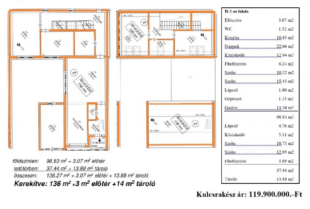 Eladó téglalakás, Sopronban 119.9 M Ft, 5 szobás