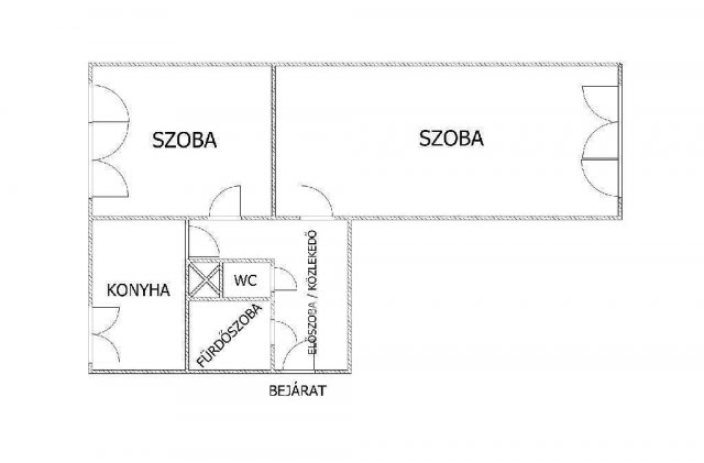 Eladó téglalakás, Egerben 45.5 M Ft, 2 szobás