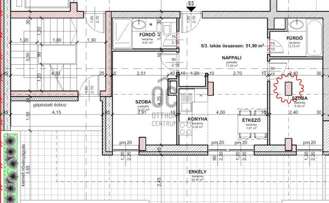 Eladó téglalakás, Budapesten, XIII. kerületben 105.9 M Ft