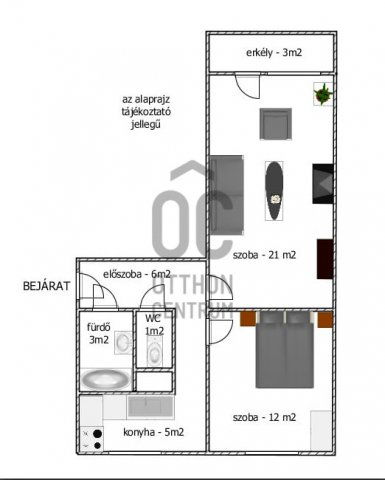 Eladó panellakás, Százhalombattán 58 M Ft, 2 szobás