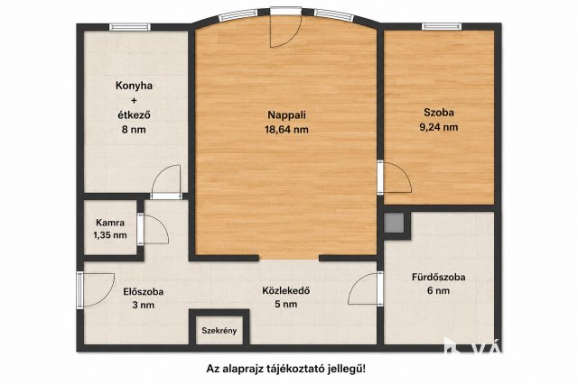 Eladó téglalakás, Szegeden 55.9 M Ft, 2 szobás