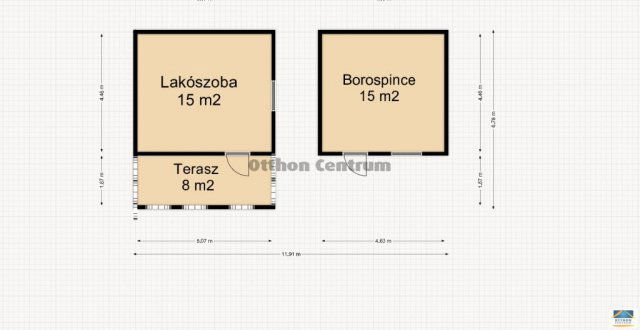 Eladó nyaraló, Letenyén 3.9 M Ft, 1 szobás