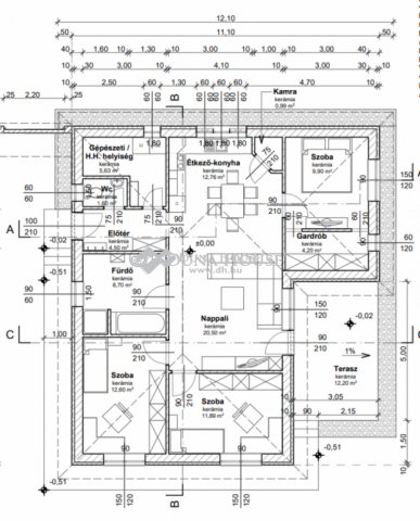 Eladó családi ház, Felcsúton 110 M Ft, 4 szobás