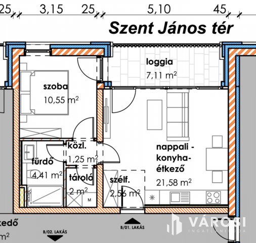 Eladó téglalakás, Makón 47.5 M Ft, 2 szobás