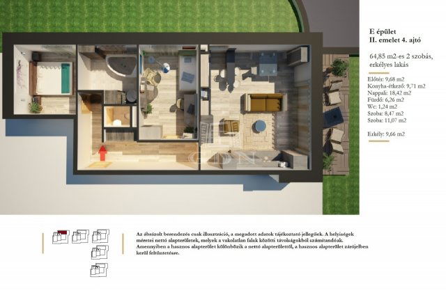 Eladó téglalakás, Szigetszentmiklóson 71.9 M Ft, 2+1 szobás