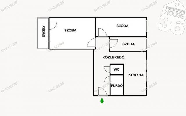 Kiadó panellakás, albérlet, Kecskeméten 200 E Ft / hó, 3 szobás