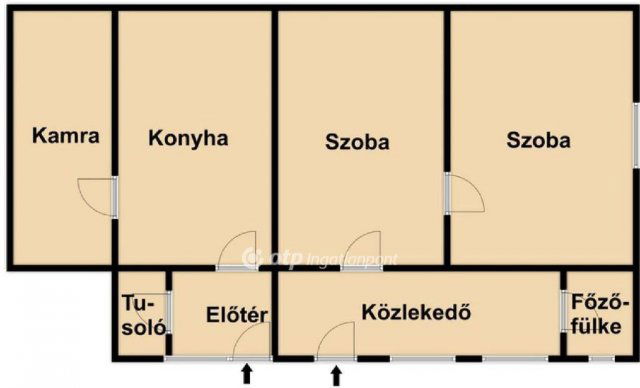 Eladó családi ház, Hosszúpályin 12.5 M Ft, 2 szobás