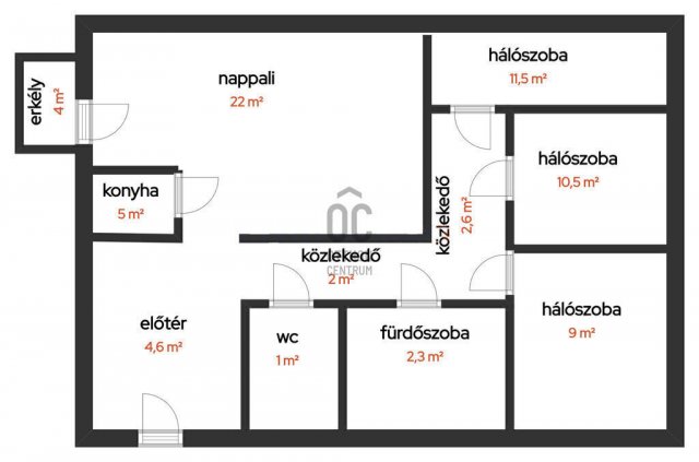 Eladó téglalakás, Budapesten, XX. kerületben 76.9 M Ft, 4 szobás
