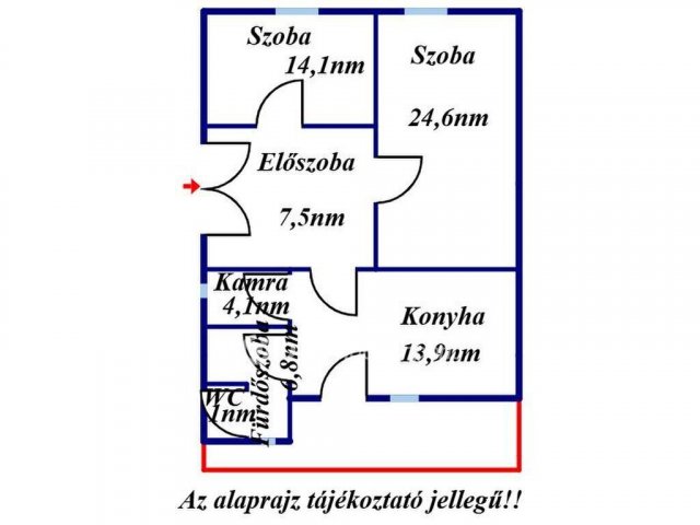 Eladó családi ház, Jászberényben 18 M Ft, 2 szobás