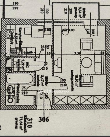 Eladó téglalakás, Nyíregyházán 39.99 M Ft, 1 szobás